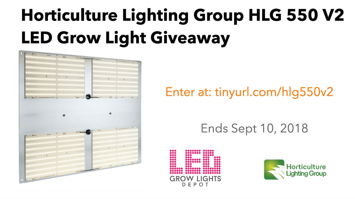 Horticulture Lighting Group HLG 550 V2 LED Grow Light Giveaway — LED ...