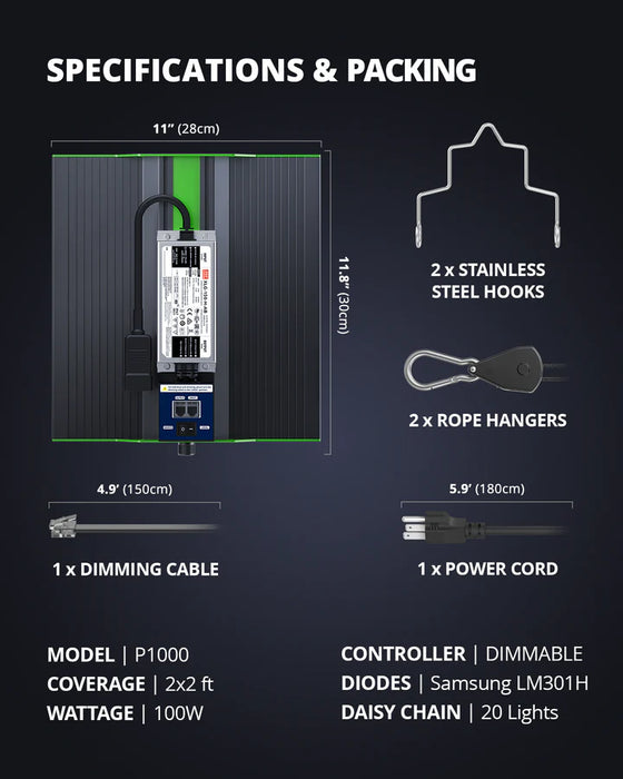 Viparspectra Pro Series P1000 - LED Grow Lights Depot
