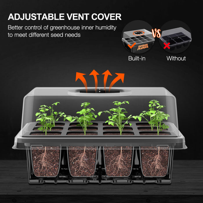 Spider Farmer Seed Starting Trays | 4-Pack  - LED Grow Lights Depot