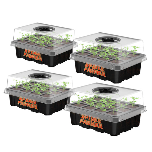 Spider Farmer Seed Starting Trays | 4-Pack  - LED Grow Lights Depot