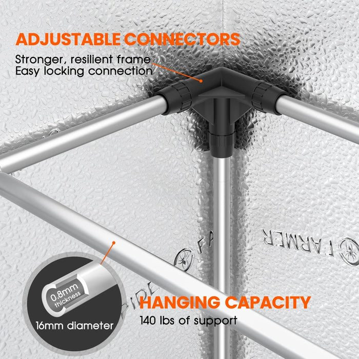 Spider Farmer 3’x3’x6′ Complete Grow Tent Kit | SE3000 EVO LED Grow Light | 4" Inline Fan with Temperature and Humidity Controller  - LED Grow Lights Depot