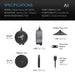 AC Infinity Water Sensor Exclusively for Controller AI+ | Liquid Presence Detection, IP68-Water Resistant | PRE-ORDER: Expected to ship May 2 - LED Grow Lights Depot