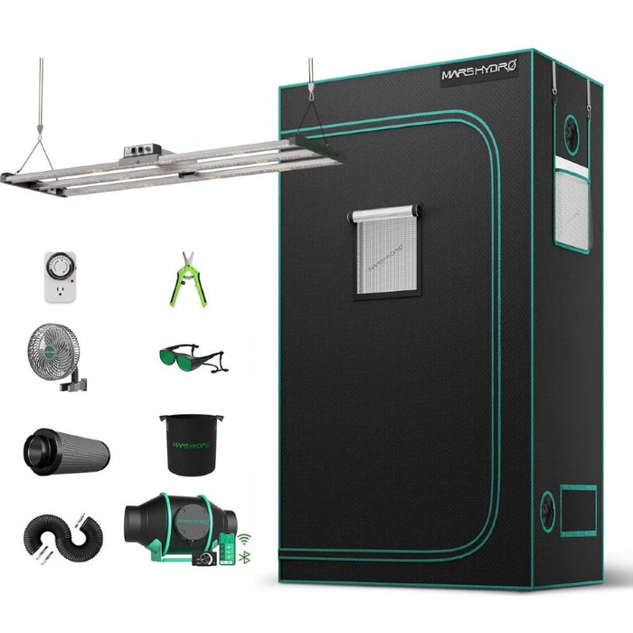 Mars Hydro FC4000 EVO + 2'x4' Complete Grow Kit w/ Smart Grow System - LED Grow Lights Depot