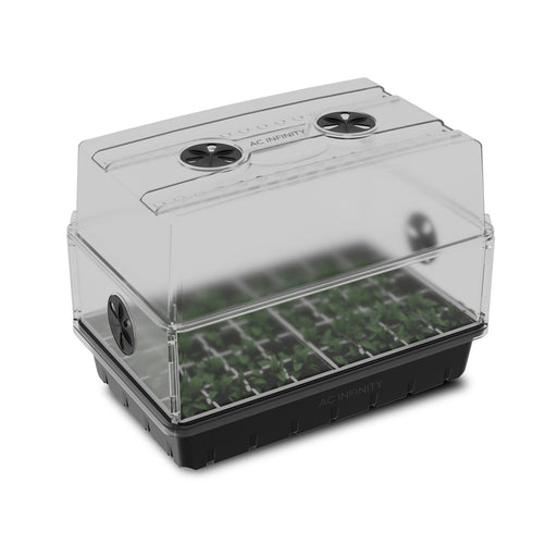 AC Infinity Humidity Dome | Large Clear Dome w/Height Extension | 5x8 Tray - LED Grow Lights Depot