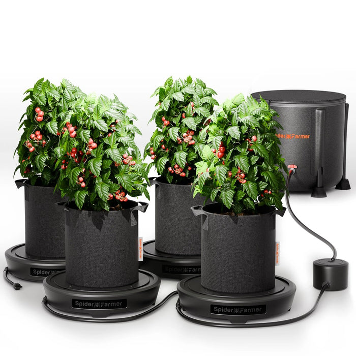 Spider Farmer 4-Pot Self-Watering System Kits  - LED Grow Lights Depot