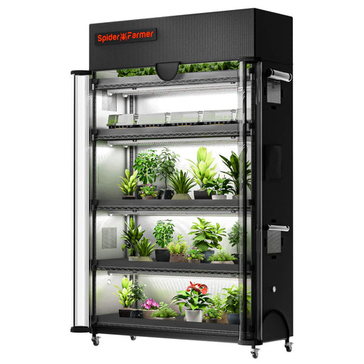 Spider Farmer 6-Tier Plant Stand With 220W Grow Lights | PRE-ORDER: Ships mid-late January - LED Grow Lights Depot