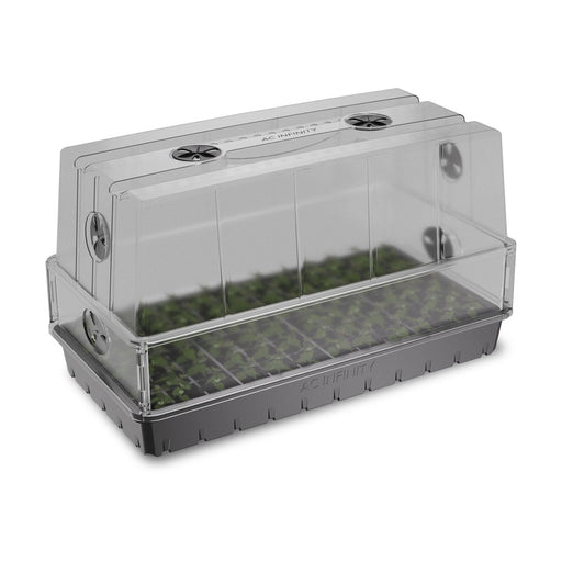 AC Infinity Heavy-Duty Humidity Dome Kit w/ Height Extension | Large Clear Dome | 6x12 Tray - LED Grow Lights Depot