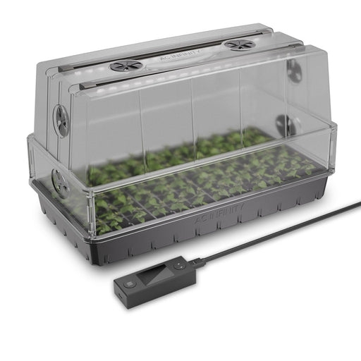 AC Infinity Heavy-Duty Humidity Dome w/ Height Extension | Germination Kit w/ LED Grow Light Bars | 6x12 Tray | PRE-ORDER: Expected to ship ~May 2 | Orders containing pre-ordered items will ship when ALL items are available - LED Grow Lights Depot
