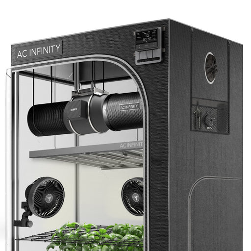 AC Infinity ADVANCE Grow Tent System Pro 4' x 4' | 4-plant Kit | WiFi-Integrated Smart Controls To Automate Ventilation, Circulation, LM301H EVO LED Grow Light - LED Grow Lights Depot