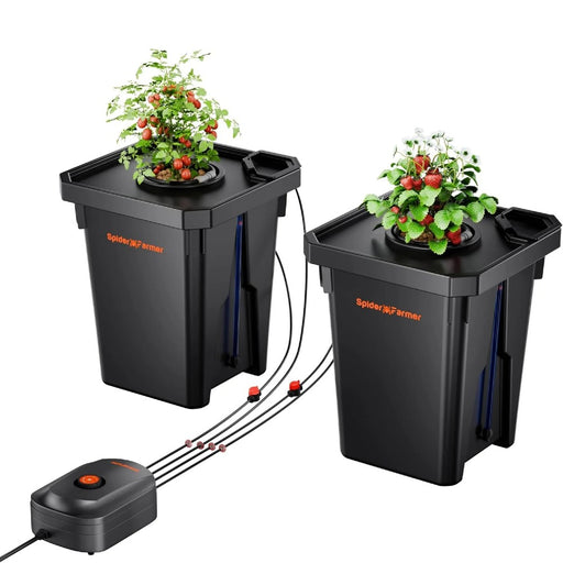 Spider Farmer 7-Gallon DWC Hydroponic System Kit with 2 Buckets  - LED Grow Lights Depot