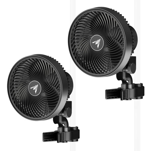 AC Infinity CLOUDRAY S6 2-Pack | Gen 2 Grow Tent Clip Fan 6” With Long-life EC Motor | 10-level Natural Wind Modes & Fan Speeds | 10-level Auto Oscillation  - LED Grow Lights Depot