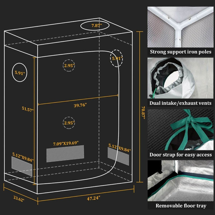 Mars Hydro FC4000 EVO + 2'x4' Complete Grow Kit w/ Smart Grow System - LED Grow Lights Depot